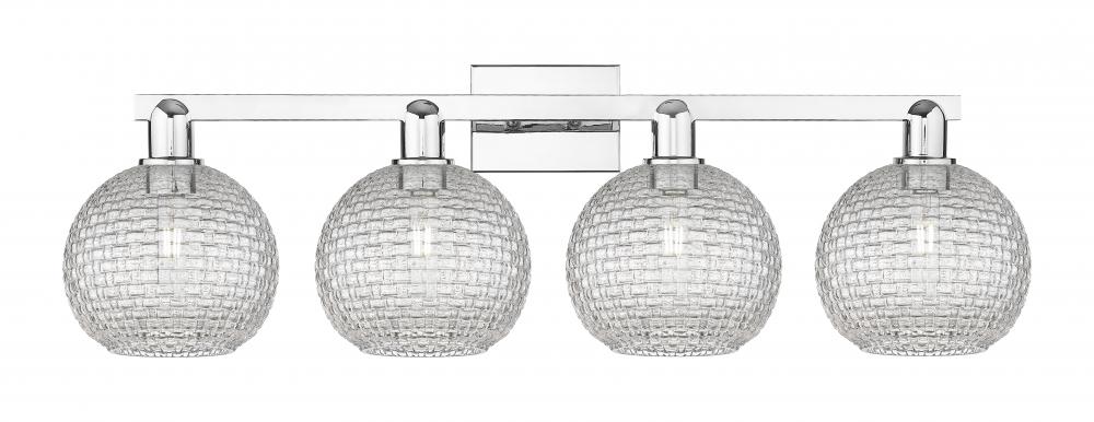 Athens - 4 Light - 35 inch - Polished Chrome - Bath Vanity Light