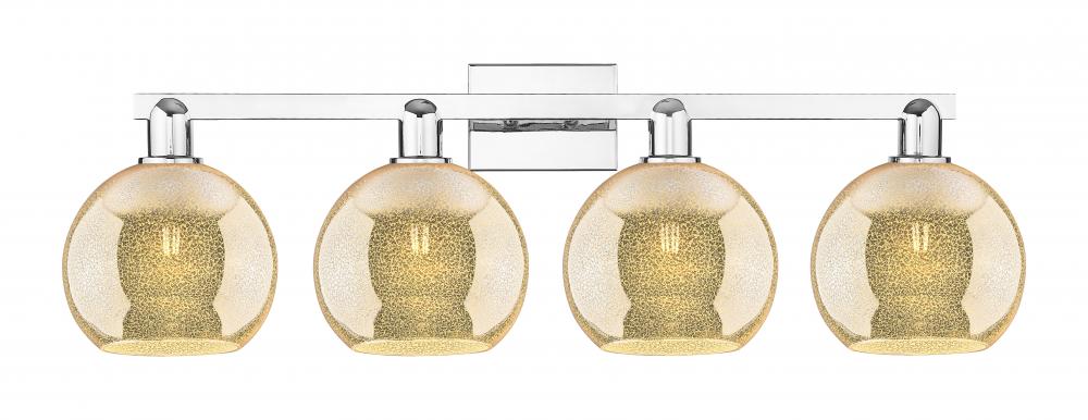 Athens - 4 Light - 35 inch - Polished Chrome - Bath Vanity Light