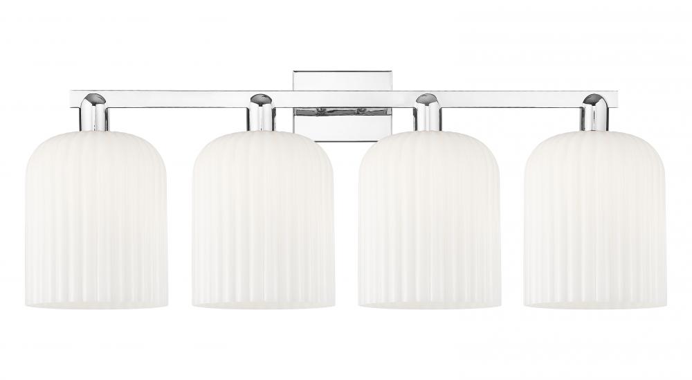 Bridal Veil - 4 Light - 35 inch - Polished Chrome - Bath Vanity Light