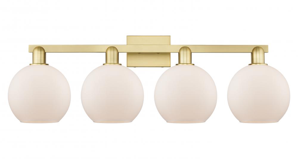 Athens - 4 Light - 35 inch - Satin Gold - Bath Vanity Light