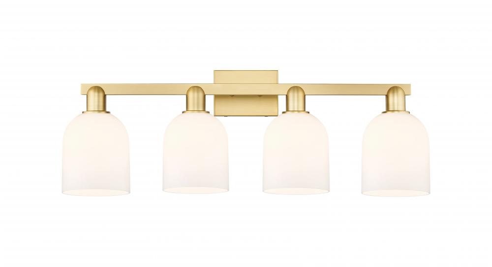 Bella - 4 Light - 33 inch - Satin Gold - Bath Vanity Light