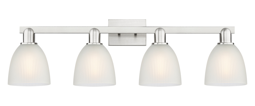Castile - 4 Light - 33 inch - Brushed Satin Nickel - Bath Vanity Light
