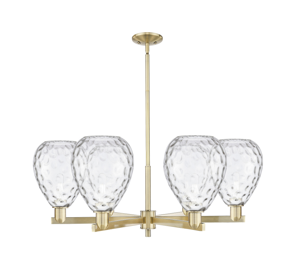 Waverly - 6 Light - 38 inch - Antique Brass - Stem hung - Chandelier