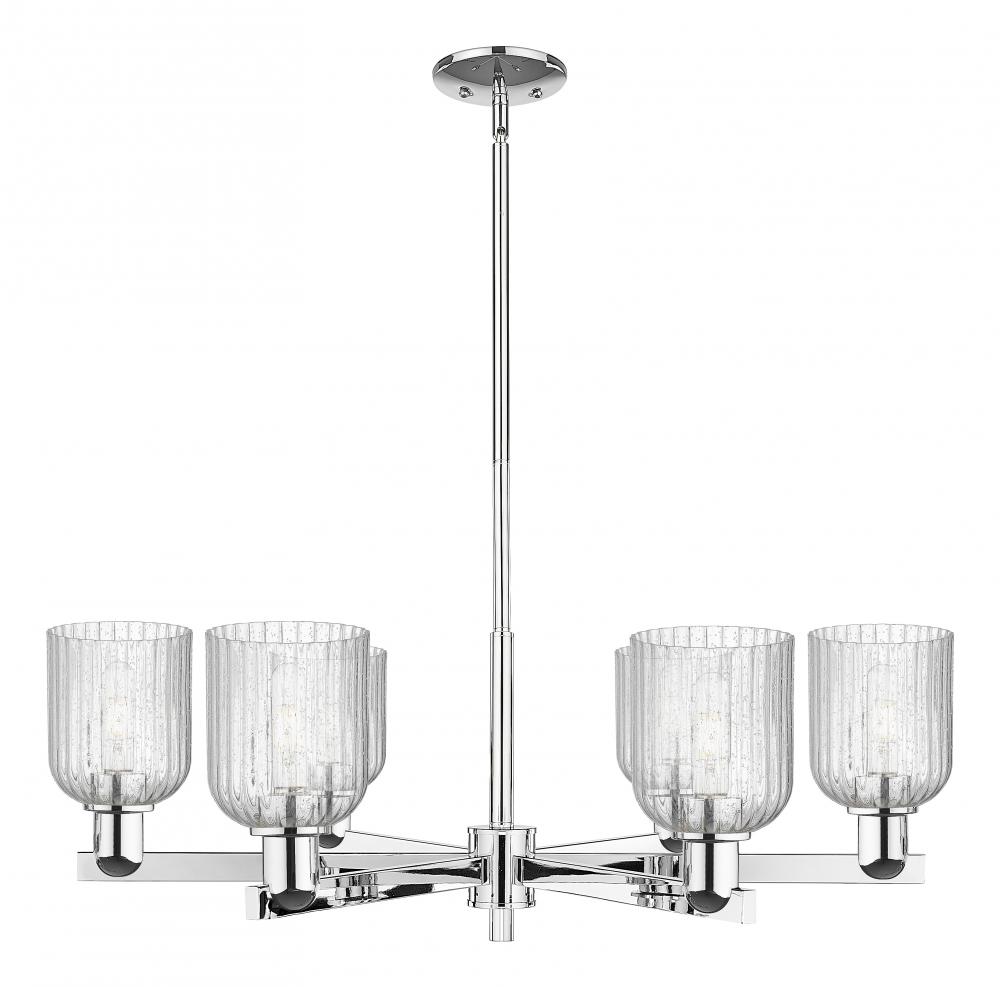 Bridal Veil - 6 Light - 24 inch - Polished Chrome - Chandelier