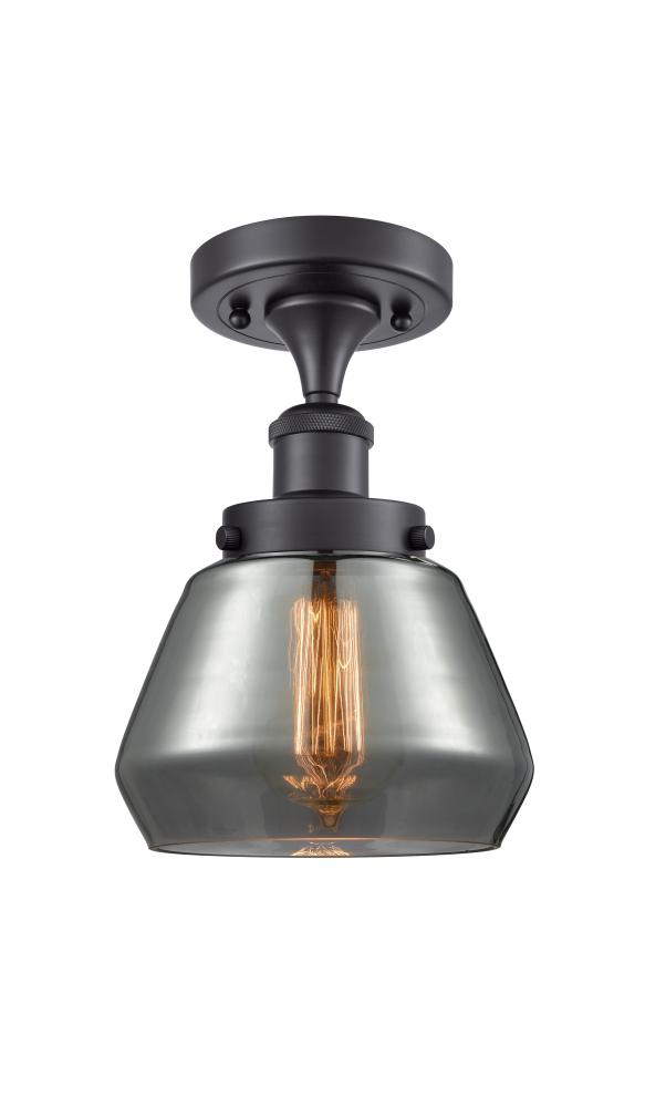 Fulton - 1 Light - 6 inch - Matte Black - Semi-Flush Mount