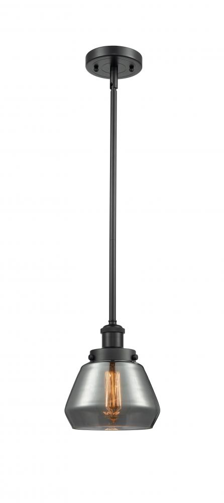 Fulton - 1 Light - 6 inch - Matte Black - Mini Pendant