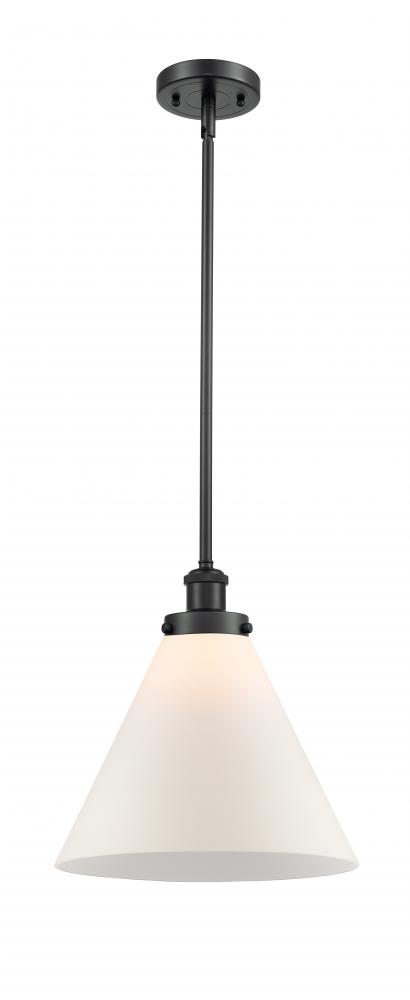 Cone - 1 Light - 12 inch - Matte Black - Mini Pendant