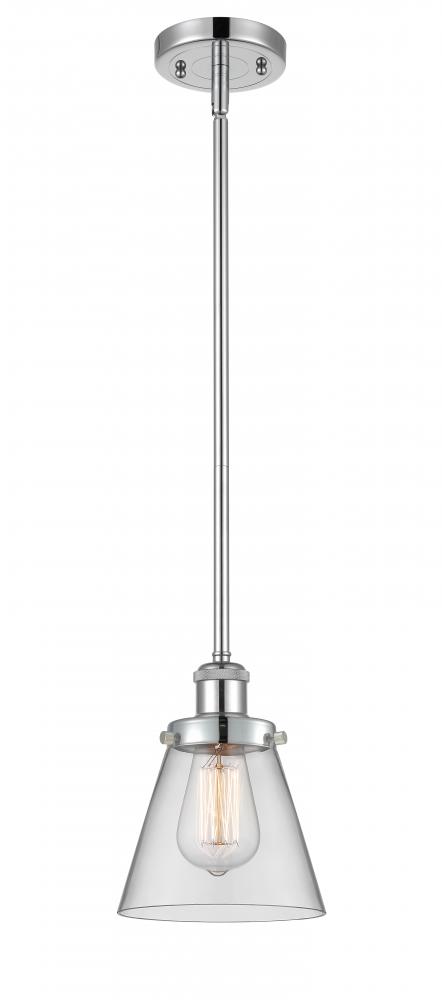Cone - 1 Light - 6 inch - Polished Chrome - Mini Pendant