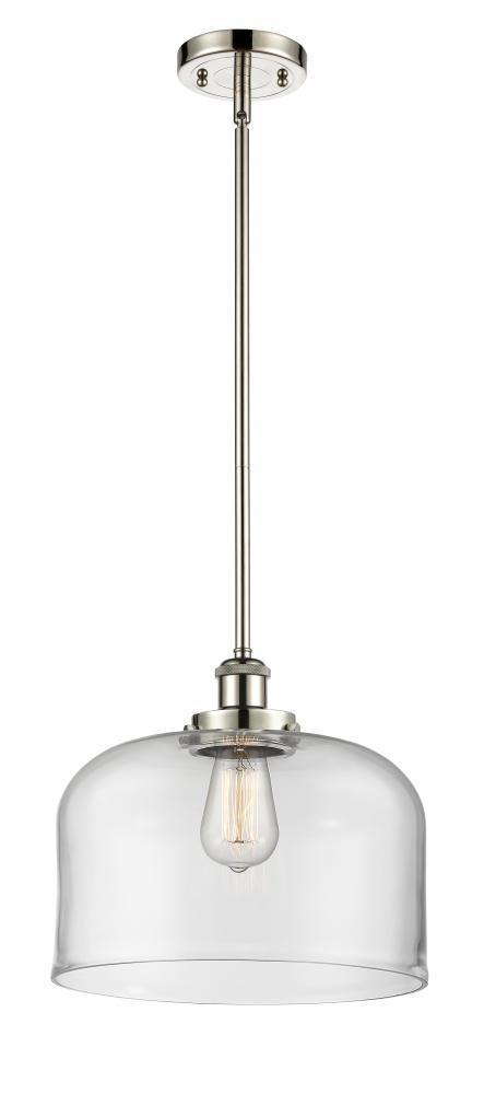 Bell - 1 Light - 12 inch - Polished Nickel - Mini Pendant