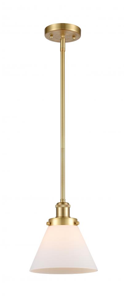 Cone - 1 Light - 8 inch - Satin Gold - Mini Pendant