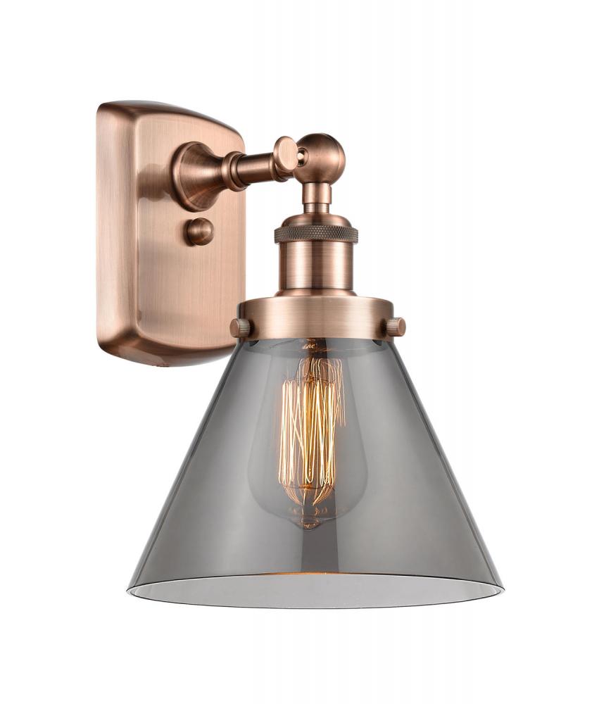 Cone - 1 Light - 8 inch - Antique Copper - Sconce