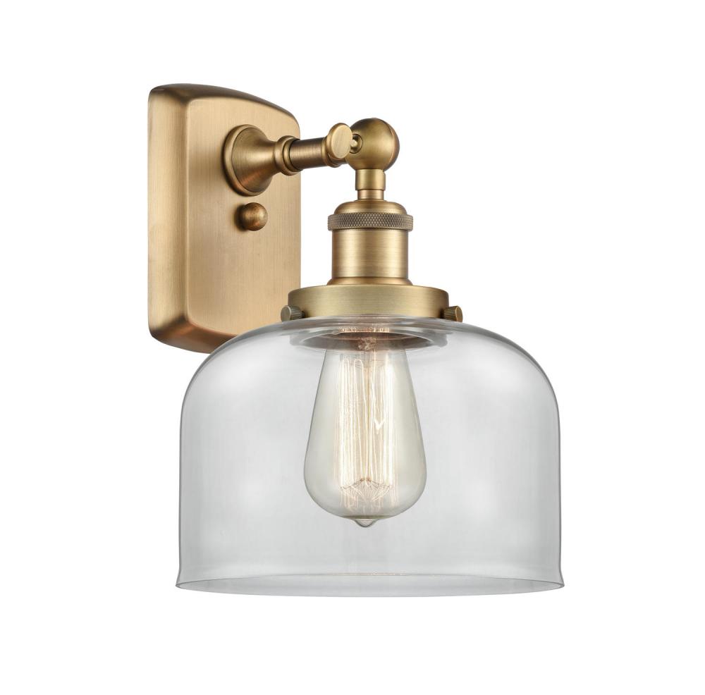 Bell - 1 Light - 8 inch - Brushed Brass - Sconce