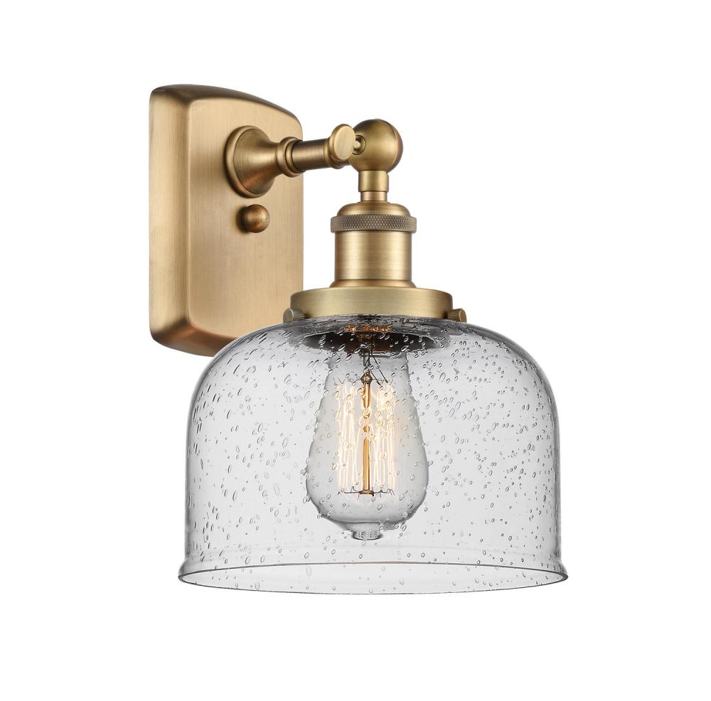 Bell - 1 Light - 8 inch - Brushed Brass - Sconce