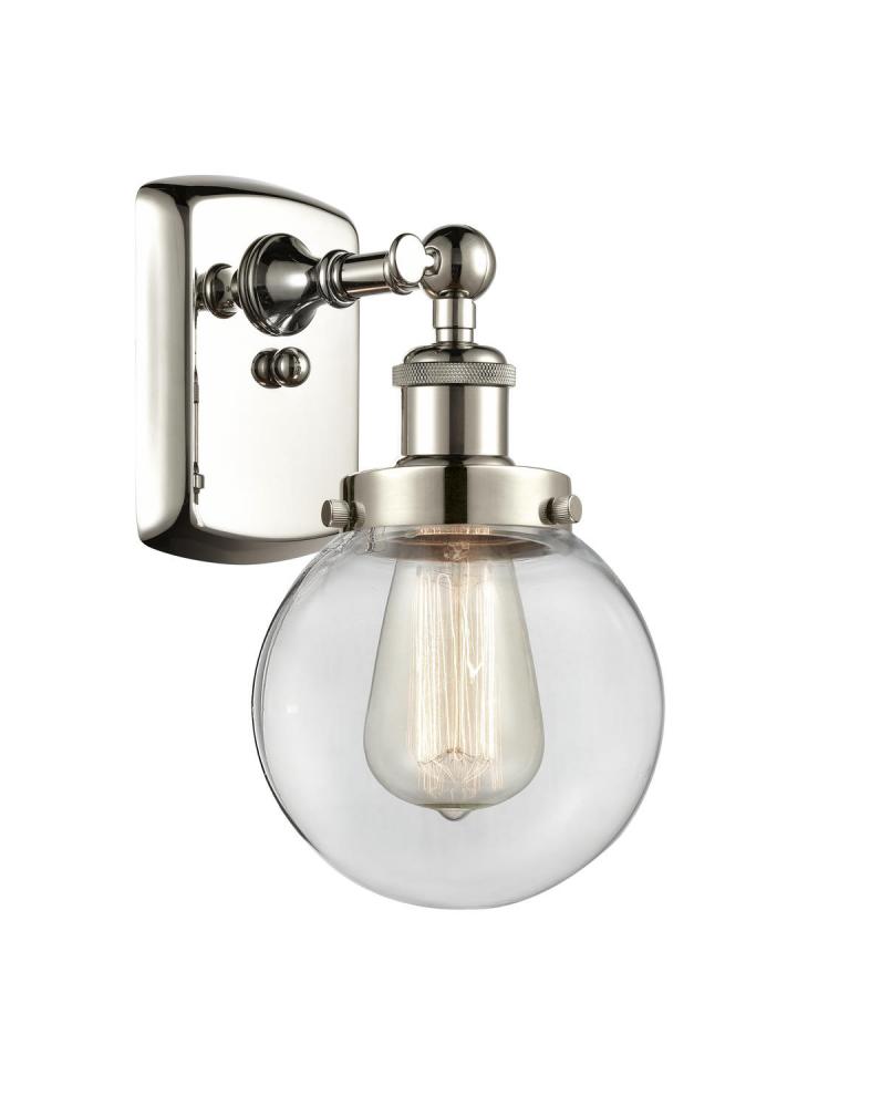 Beacon - 1 Light - 6 inch - Polished Nickel - Sconce
