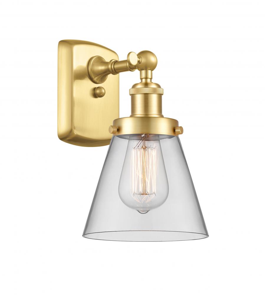 Cone - 1 Light - 6 inch - Satin Gold - Sconce