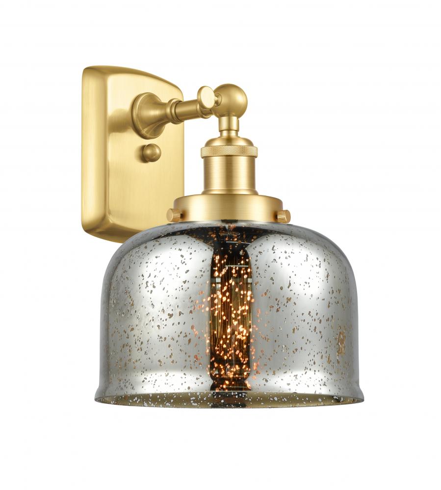 Bell - 1 Light - 8 inch - Satin Gold - Sconce