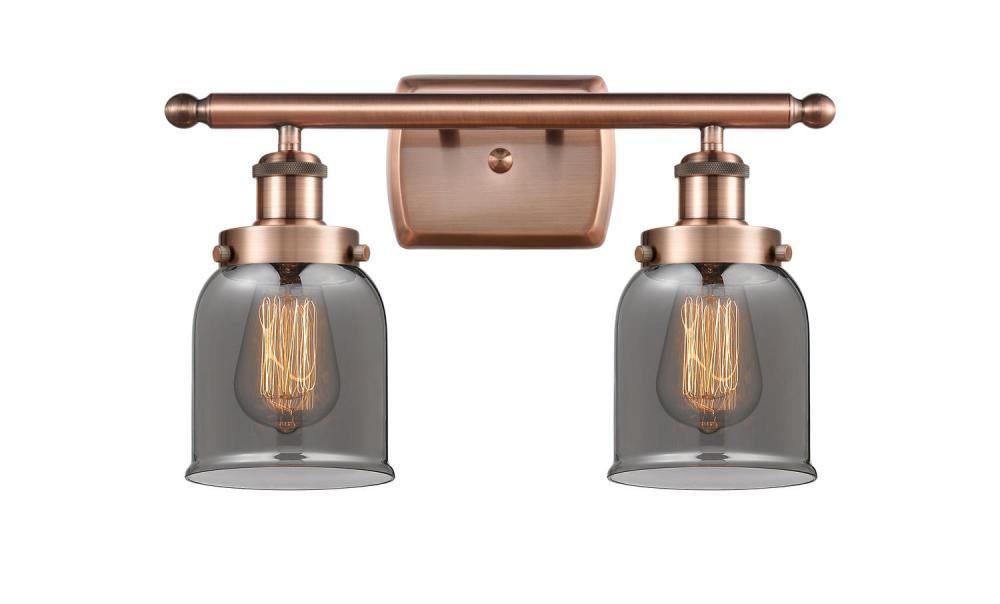 Bell - 2 Light - 16 inch - Antique Copper - Bath Vanity Light