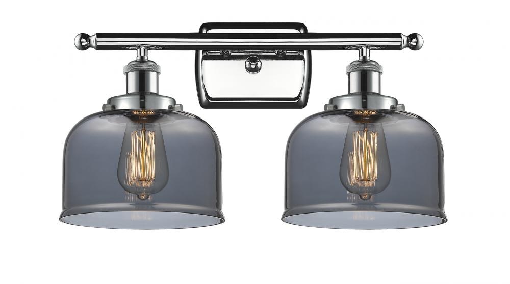 Bell - 2 Light - 18 inch - Polished Chrome - Bath Vanity Light