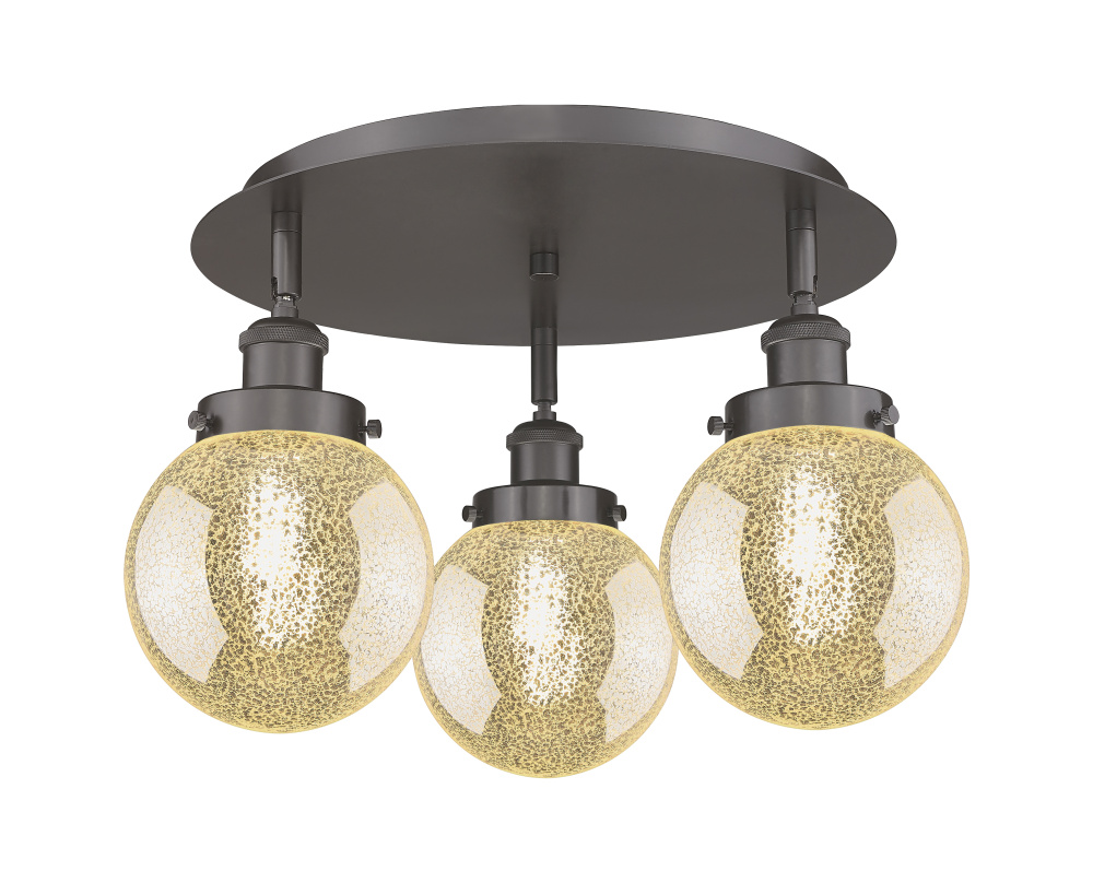 Beacon - 3 Light - 18 inch - Oil Rubbed Bronze - Semi-Flush Mount