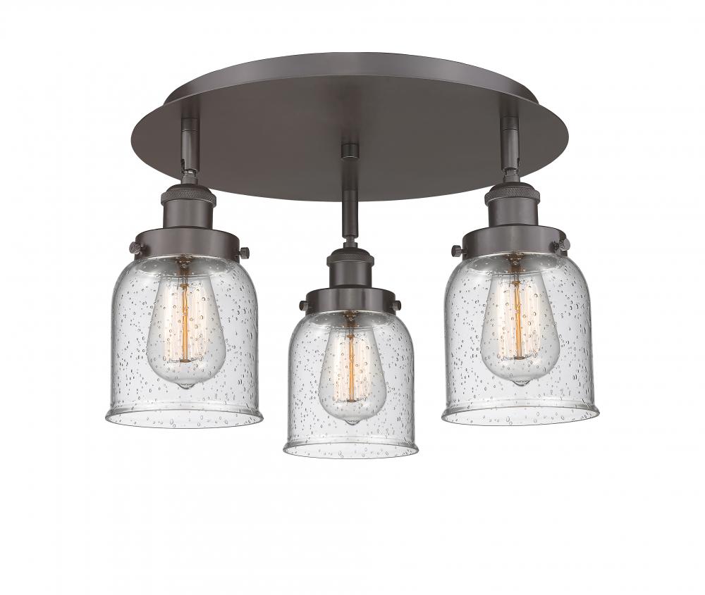 Cone - 3 Light - 17 inch - Oil Rubbed Bronze - Semi-Flush Mount