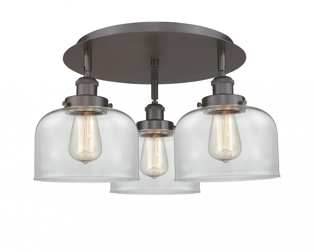 Cone - 3 Light - 20 inch - Oil Rubbed Bronze - Semi-Flush Mount