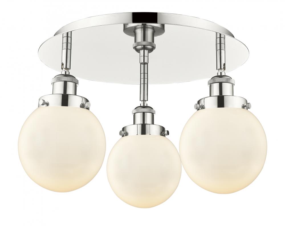 Beacon - 3 Light - 18 inch - Polished Nickel - Semi-Flush Mount