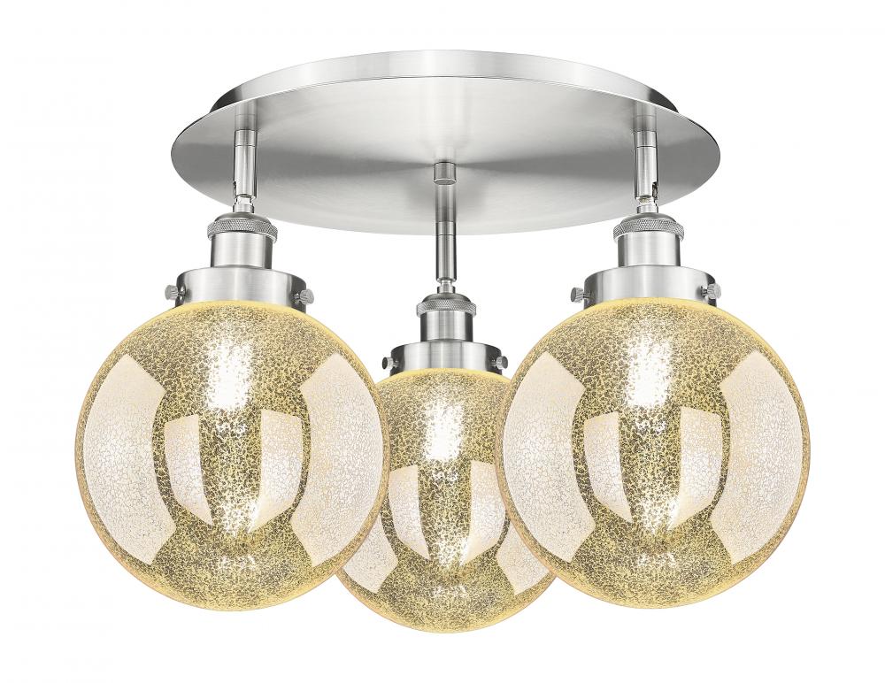 Beacon - 3 Light - 20 inch - Satin Nickel - Semi-Flush Mount