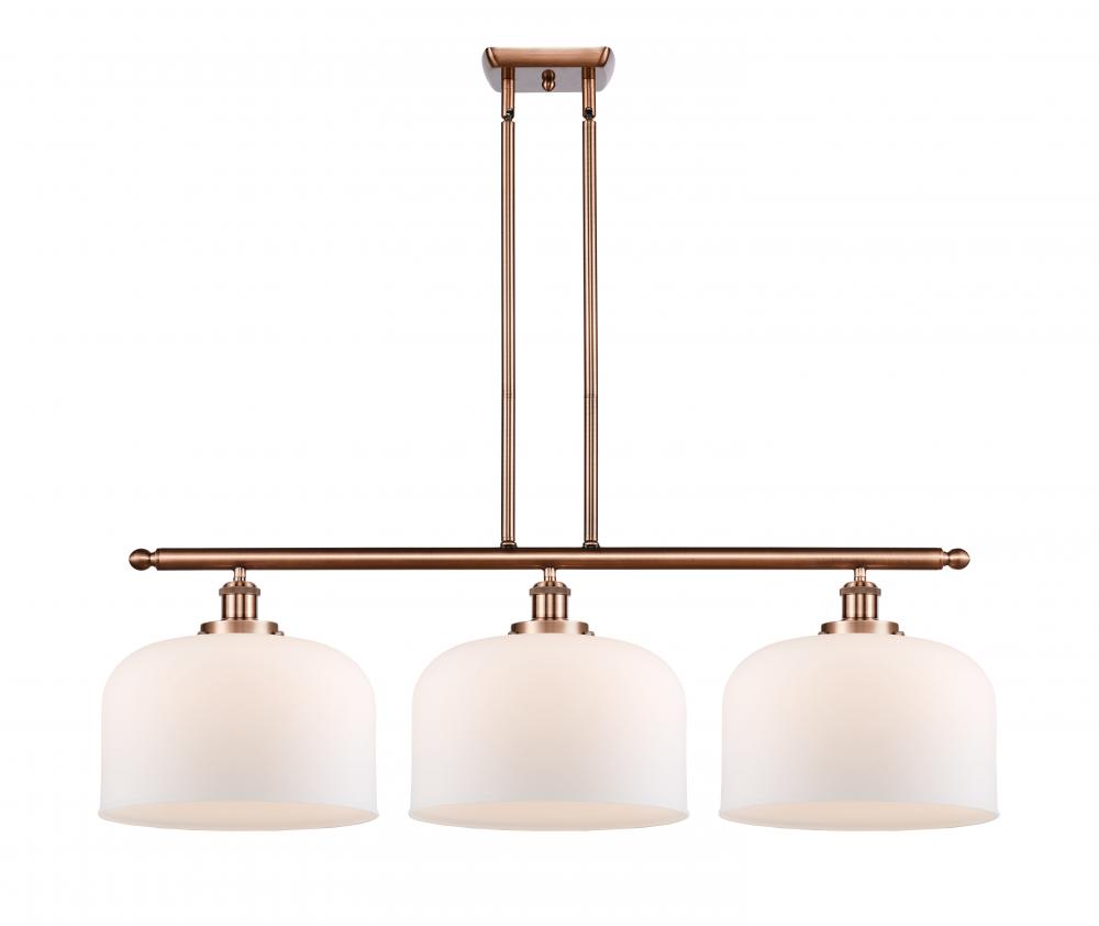 Bell - 3 Light - 36 inch - Antique Copper - Stem Hung - Island Light