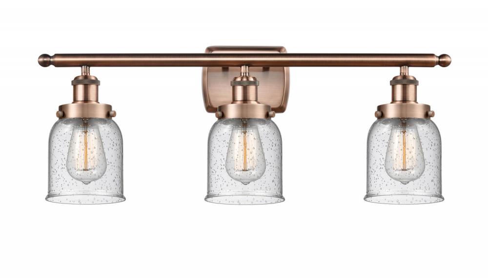 Bell - 3 Light - 26 inch - Antique Copper - Bath Vanity Light