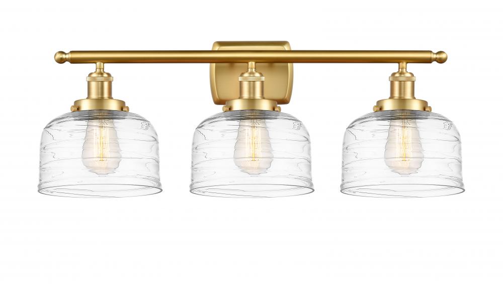 Bell - 3 Light - 28 inch - Satin Gold - Bath Vanity Light