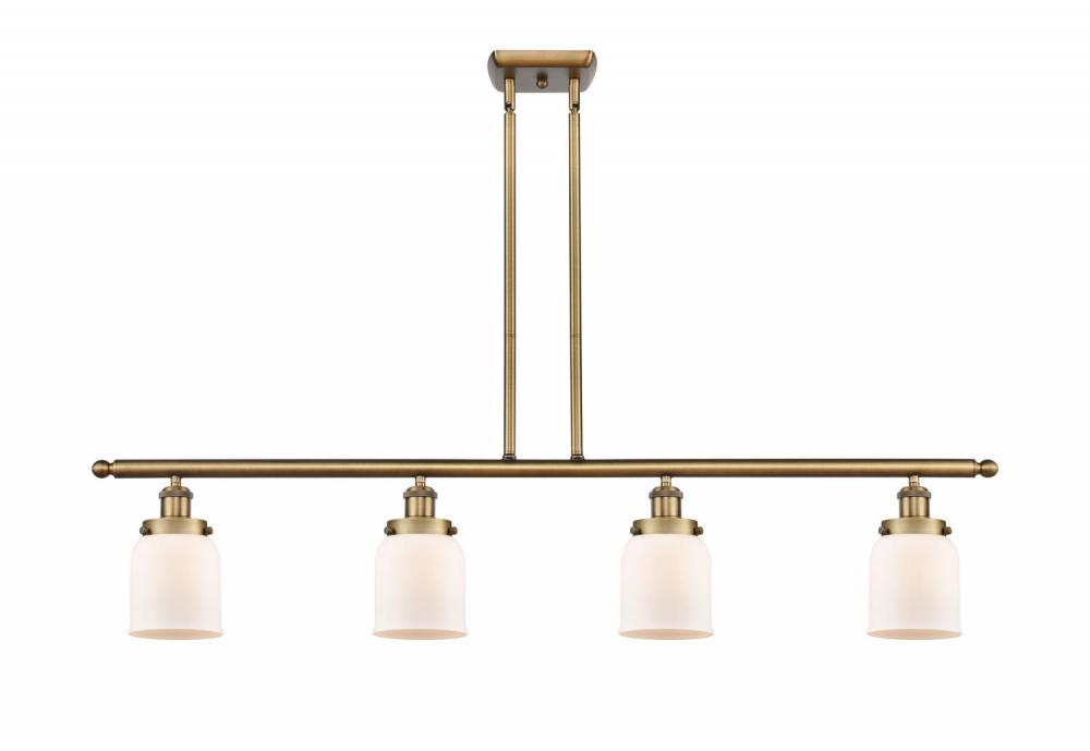 Bell - 4 Light - 48 inch - Brushed Brass - Stem Hung - Island Light