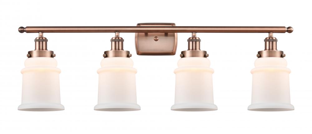 Canton - 4 Light - 36 inch - Antique Copper - Bath Vanity Light