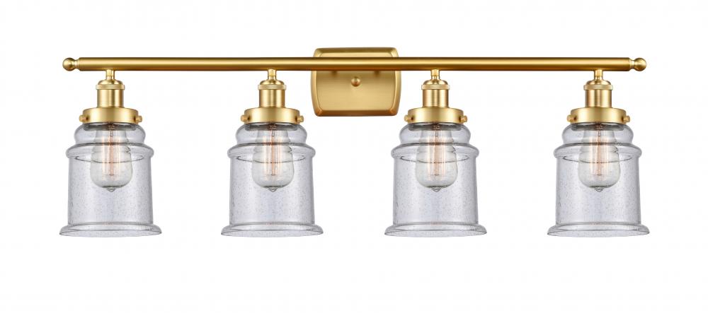 Canton - 4 Light - 36 inch - Satin Gold - Bath Vanity Light