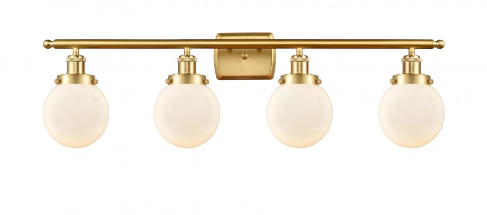 Beacon - 4 Light - 36 inch - Satin Gold - Bath Vanity Light