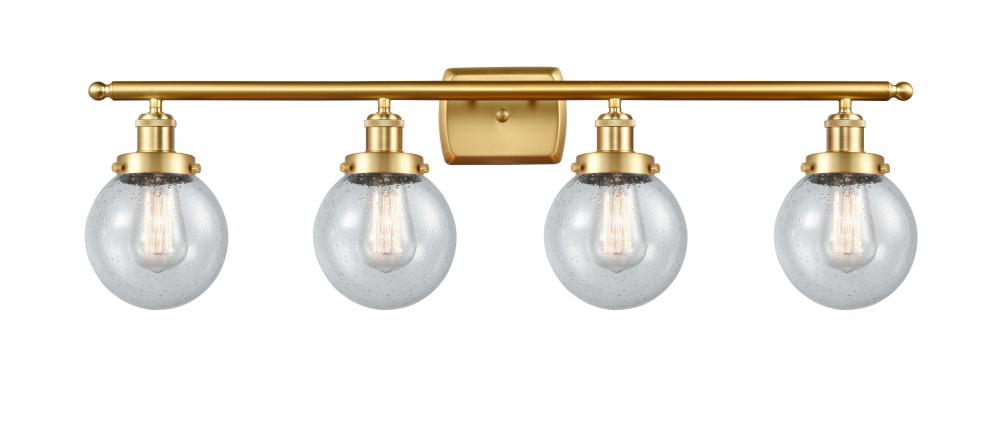 Beacon - 4 Light - 36 inch - Satin Gold - Bath Vanity Light