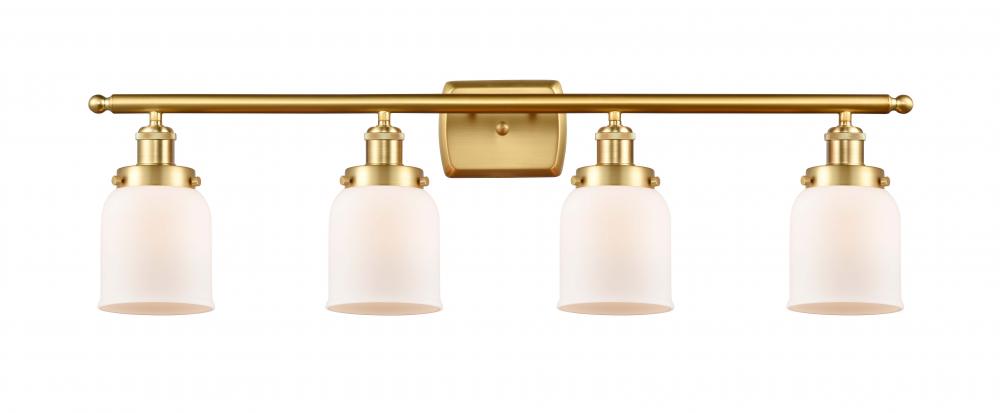 Bell - 4 Light - 36 inch - Satin Gold - Bath Vanity Light