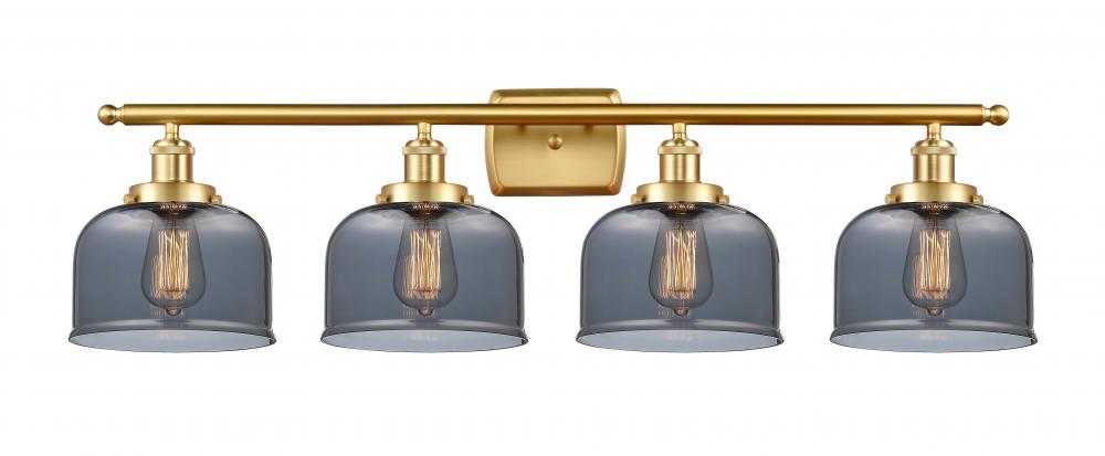 Bell - 4 Light - 38 inch - Satin Gold - Bath Vanity Light