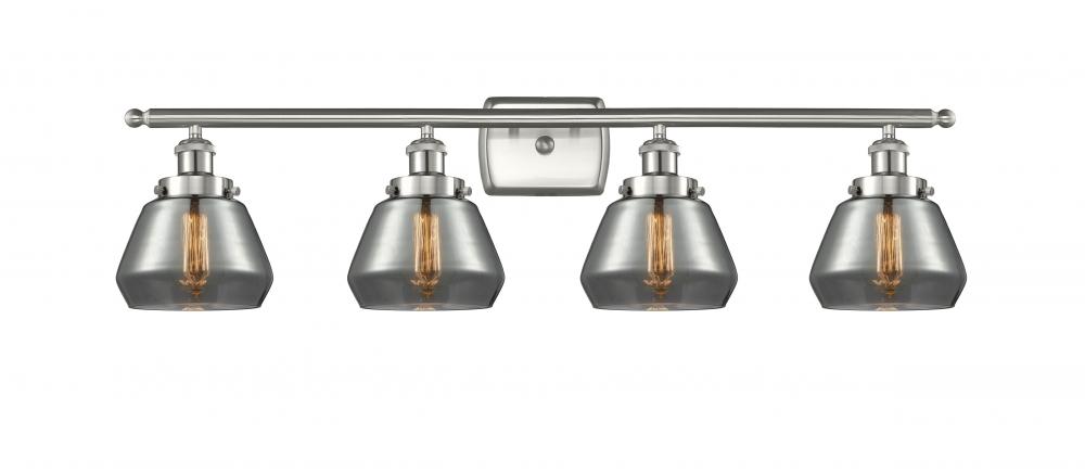 Fulton - 4 Light - 36 inch - Brushed Satin Nickel - Bath Vanity Light