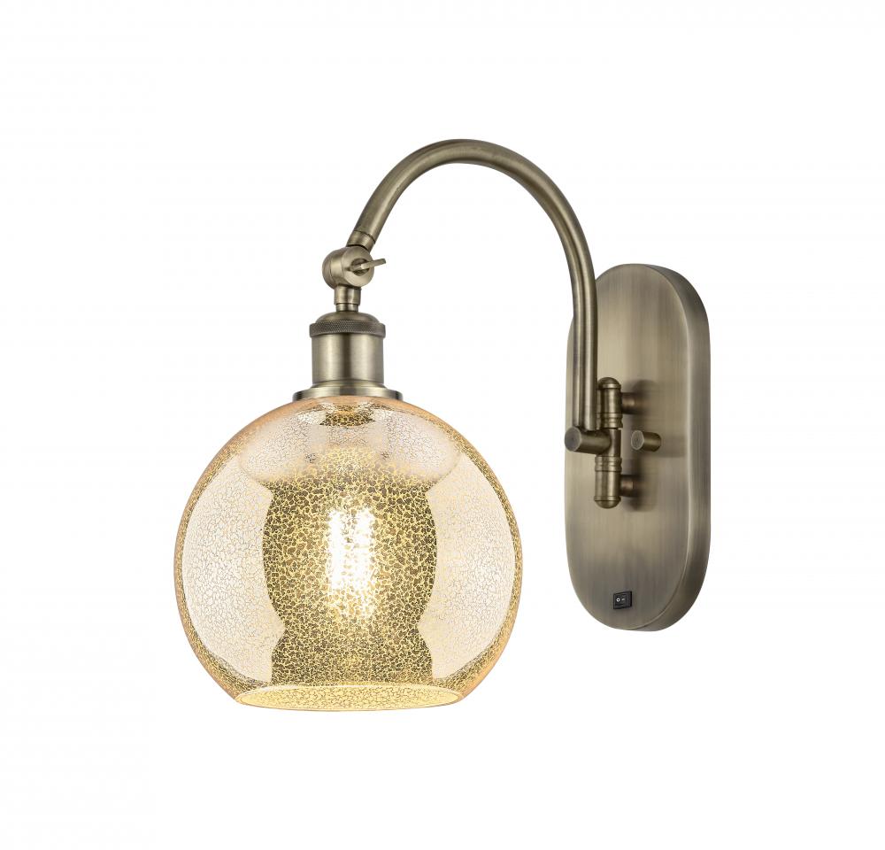 Athens - 1 Light - 8 inch - Antique Brass - Sconce