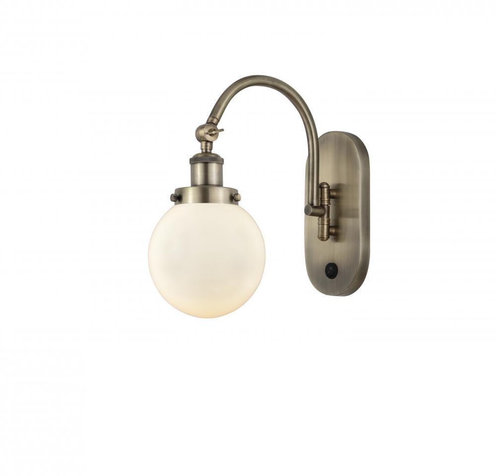 Beacon - 1 Light - 6 inch - Antique Brass - Adjustable Swing Arm
