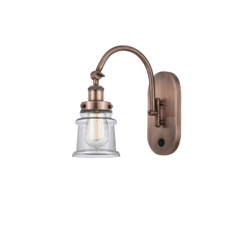 Canton - 1 Light - 7 inch - Antique Copper - Adjustable Swing Arm