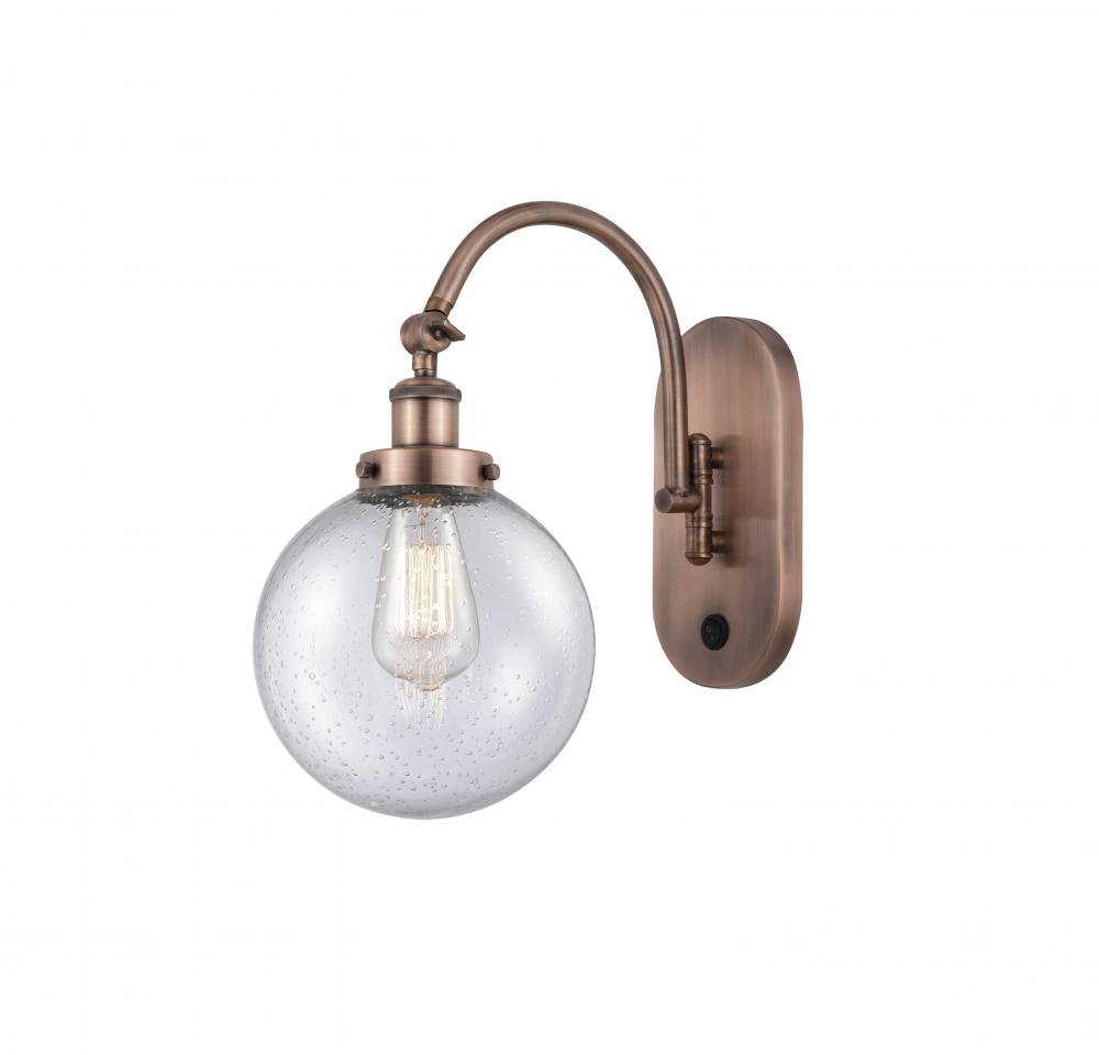 Beacon - 1 Light - 8 inch - Antique Copper - Adjustable Swing Arm