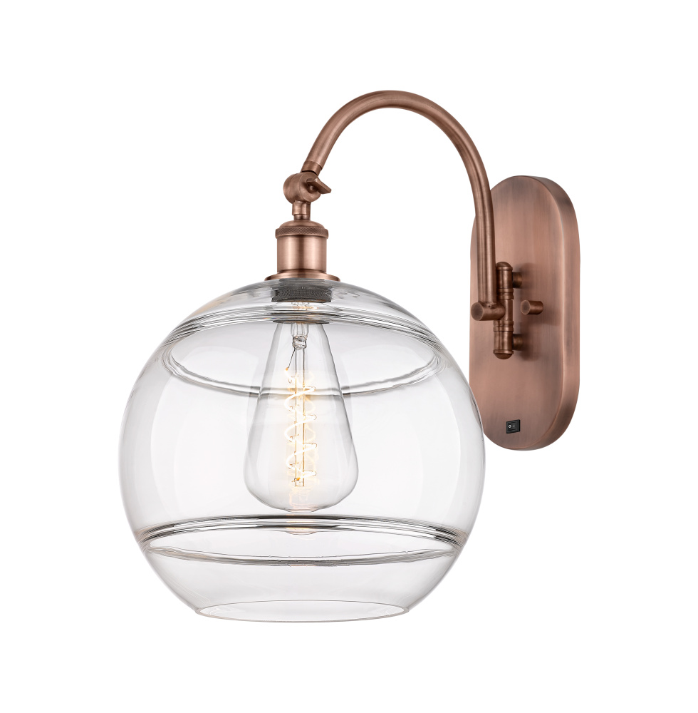 Rochester - 1 Light - 12 inch - Antique Copper - Adjustable - Sconce