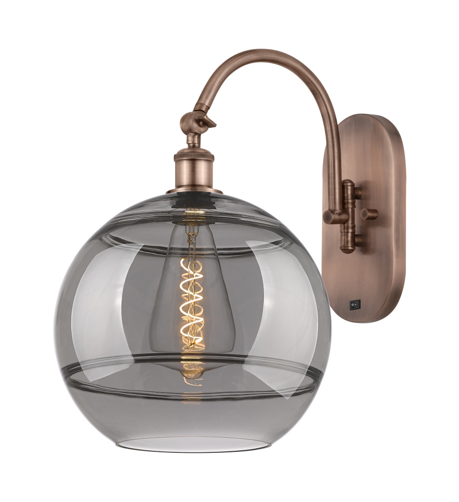 Rochester - 1 Light - 12 inch - Antique Copper - Adjustable - Sconce