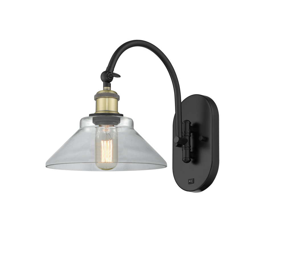 Orwell - 1 Light - 8 inch - Black Antique Brass - Adjustable - Sconce
