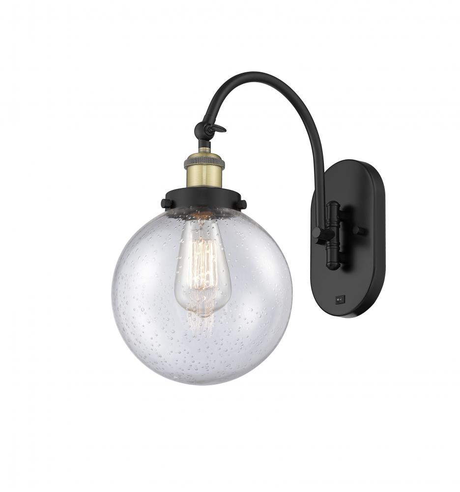 Beacon - 1 Light - 8 inch - Black Antique Brass - Adjustable Swing Arm