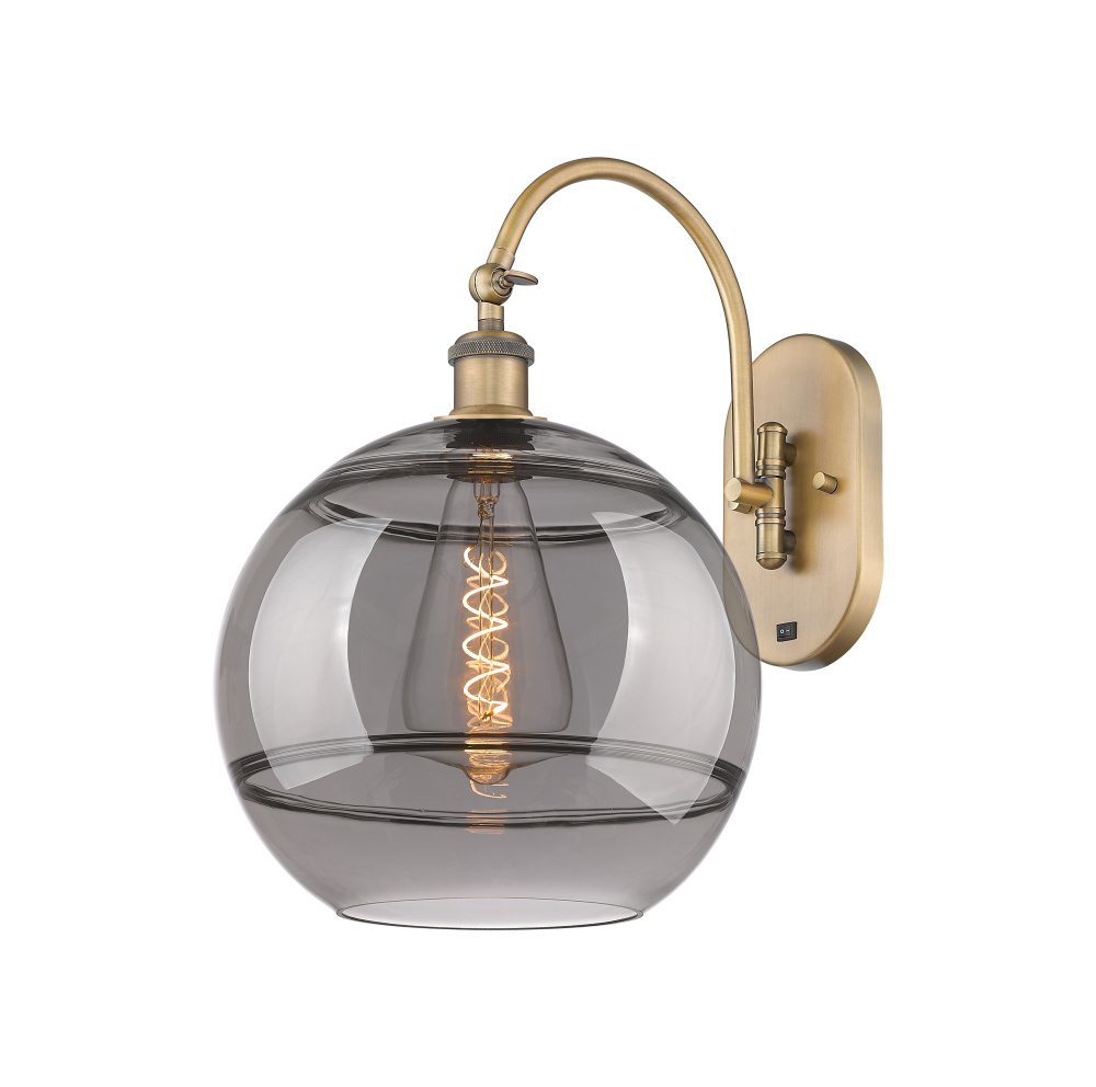 Rochester - 1 Light - 12 inch - Brushed Brass - Adjustable - Sconce