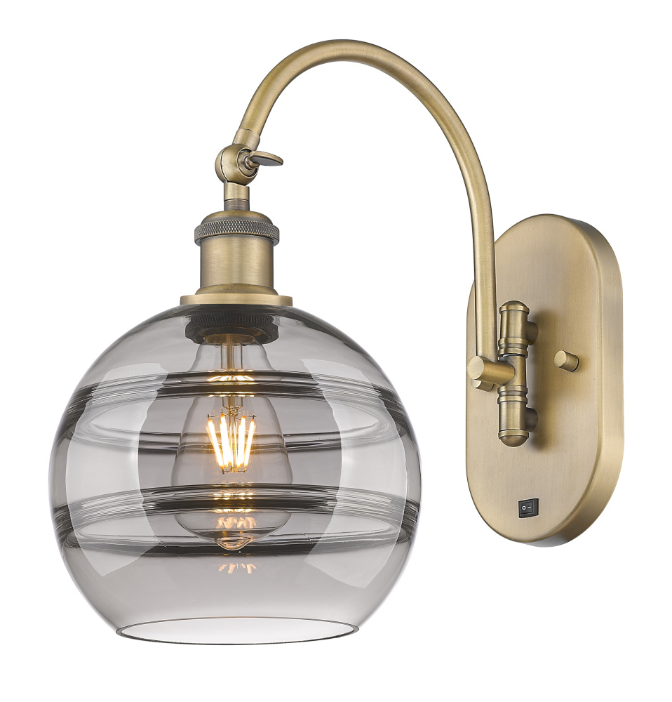 Rochester - 1 Light - 8 inch - Brushed Brass - Adjustable - Sconce
