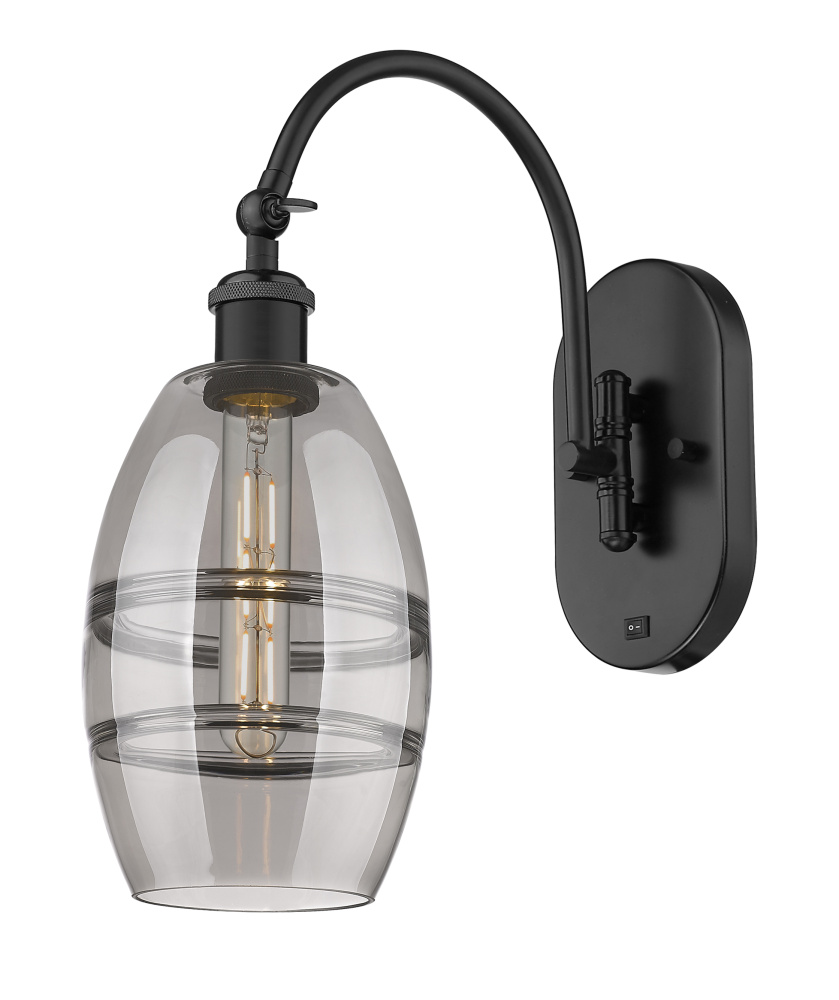 Vaz - 1 Light - 6 inch - Matte Black - Adjustable - Sconce