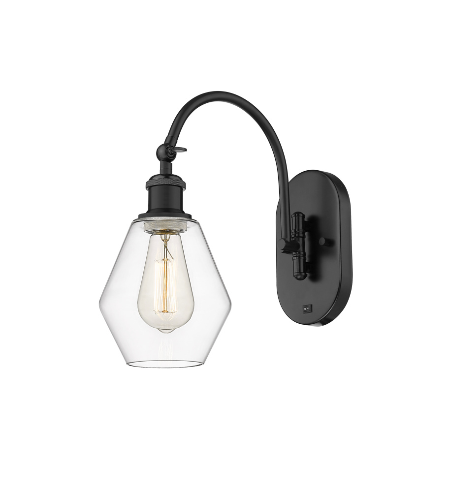Cindyrella - 1 Light - 6 inch - Matte Black - Adjustable - Sconce
